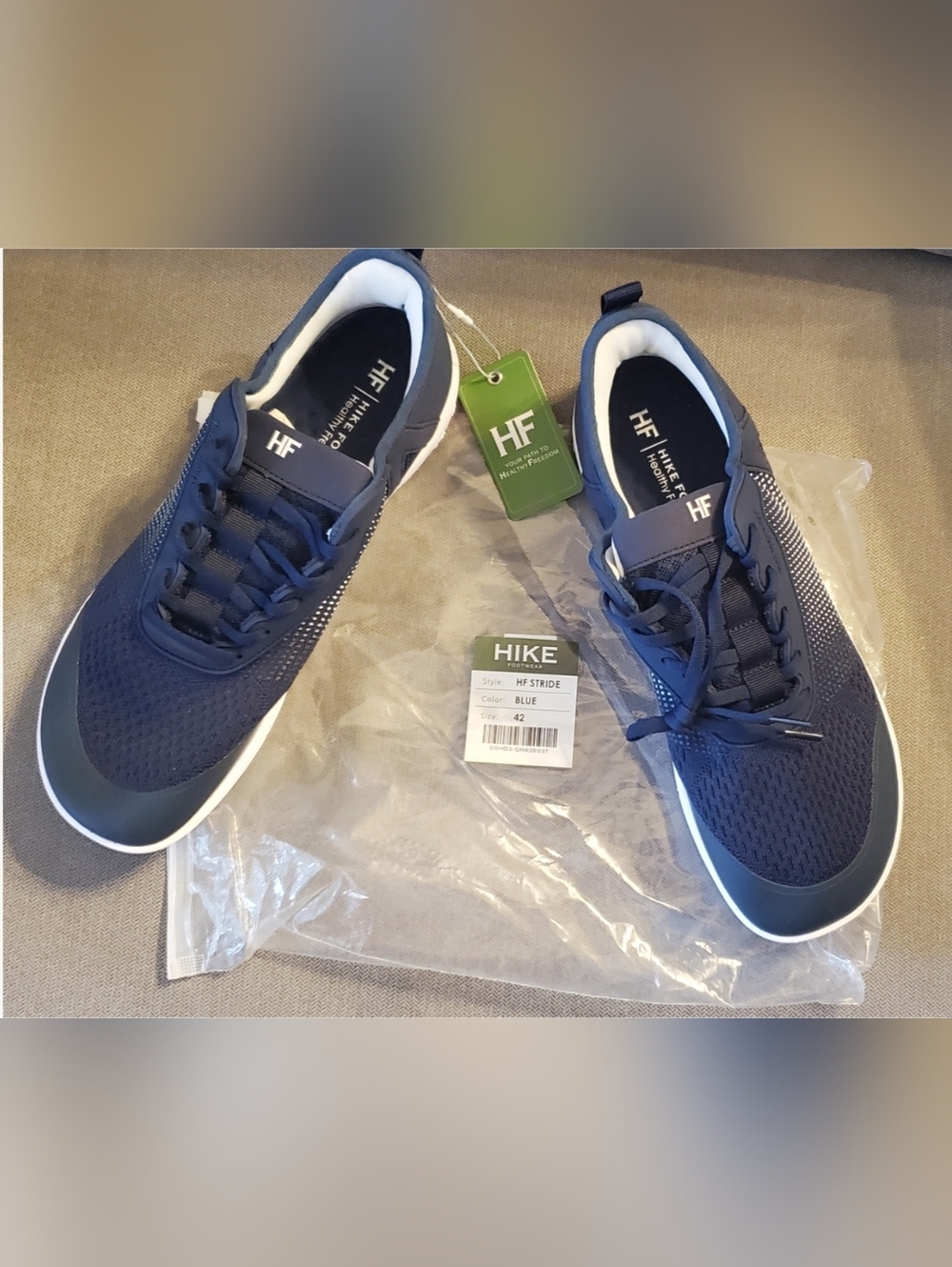Hike Stride Men's Blue Lightweight Casual Sneakers EU42